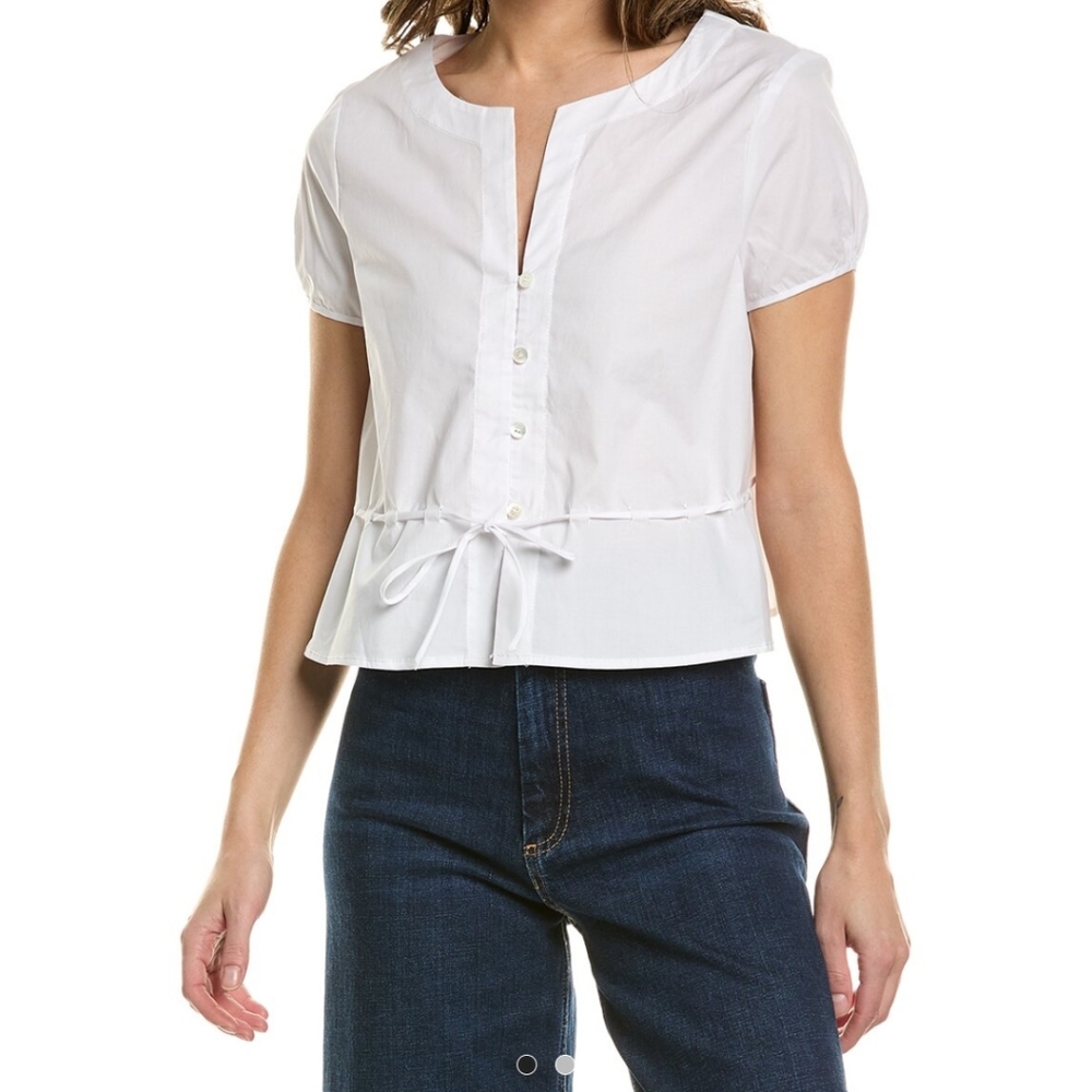 Staud Jules white top